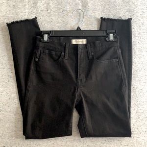 9” Raw hem ISKO black madewell jeans